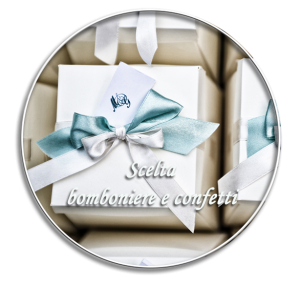 wedding favors and confetti